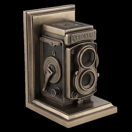 STEAMPUNK BOOKSTAND WITH VINTAGE VERONESE CAMERA (WU76960V4)