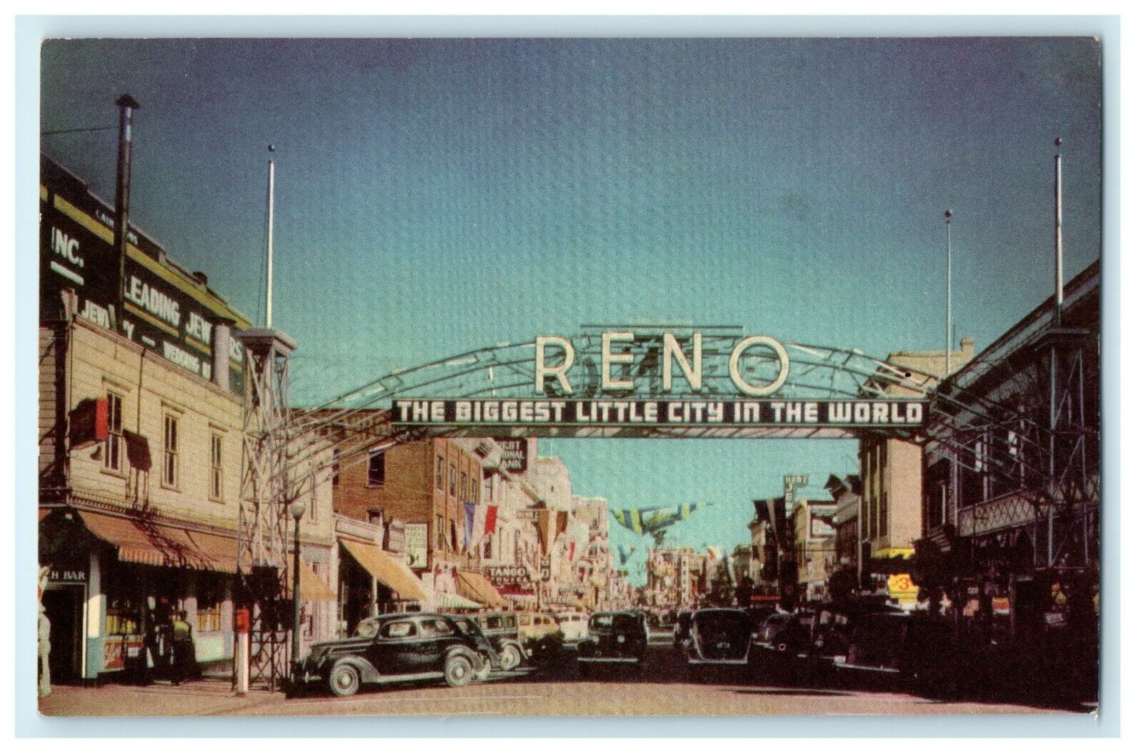 Reno The Biggest Little City in the World Arch Union Oil Reno Nevada NV Postcard
