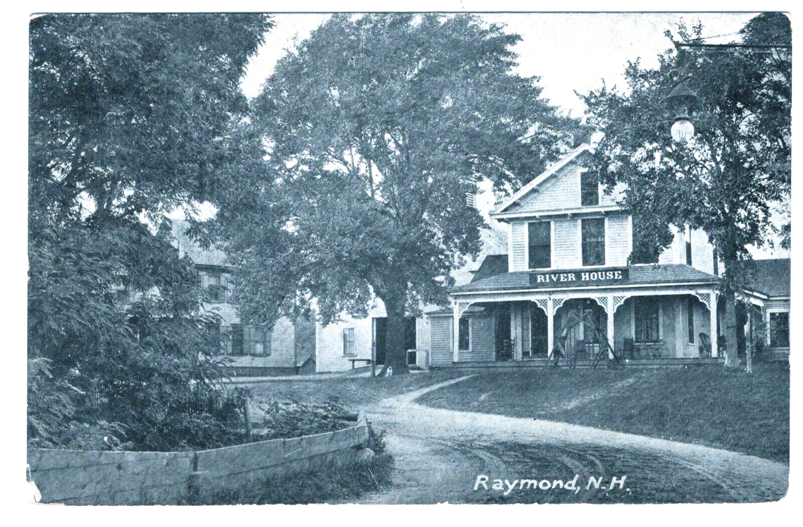 Raymond NH River House Restaurant ? Vintage Photo Postcard Rockingham County