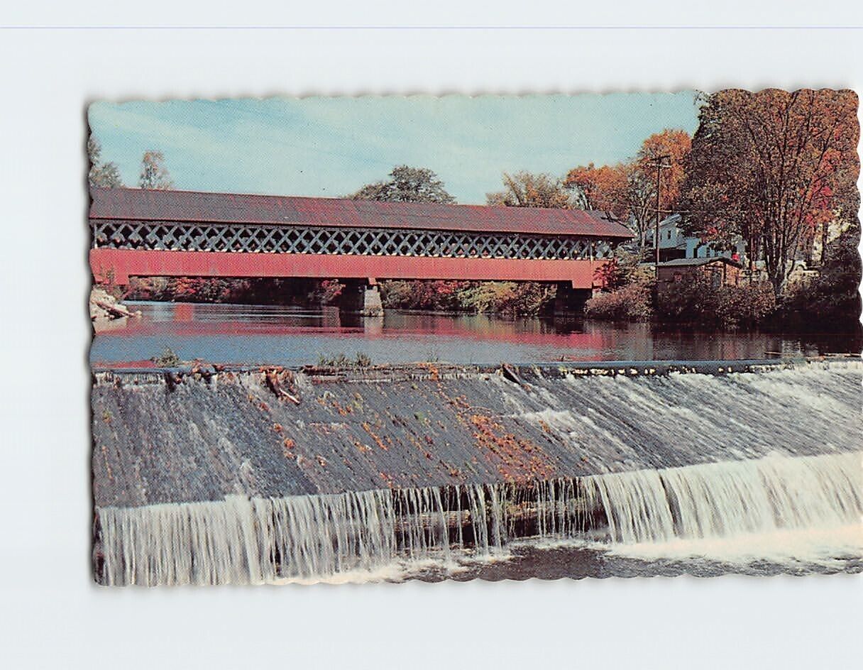 Postcard Covered Bridge, West Swanzey, New Hampshire
