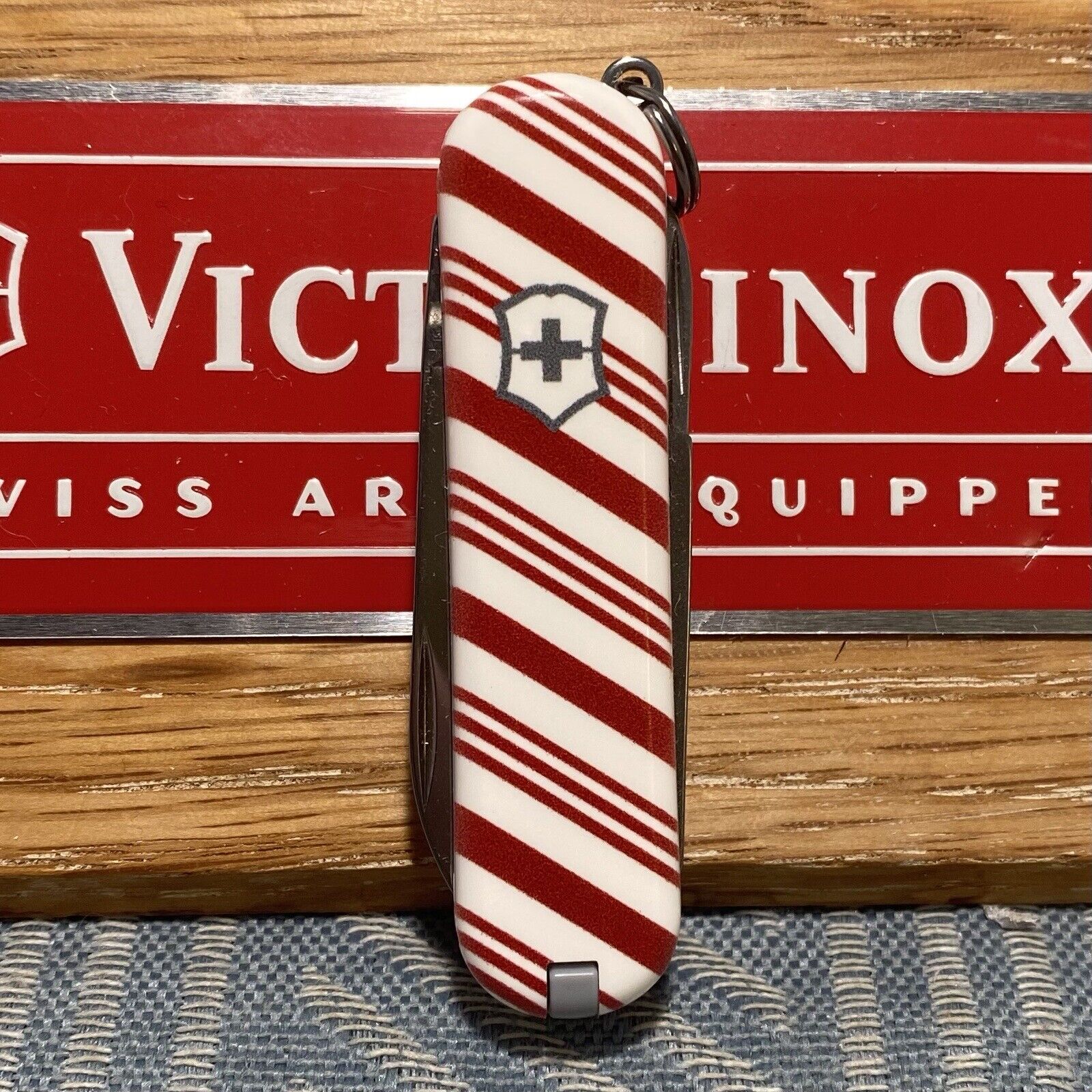 New Victorinox Classic SD Limited Candy Cane Stripe Swiss Army 58mm