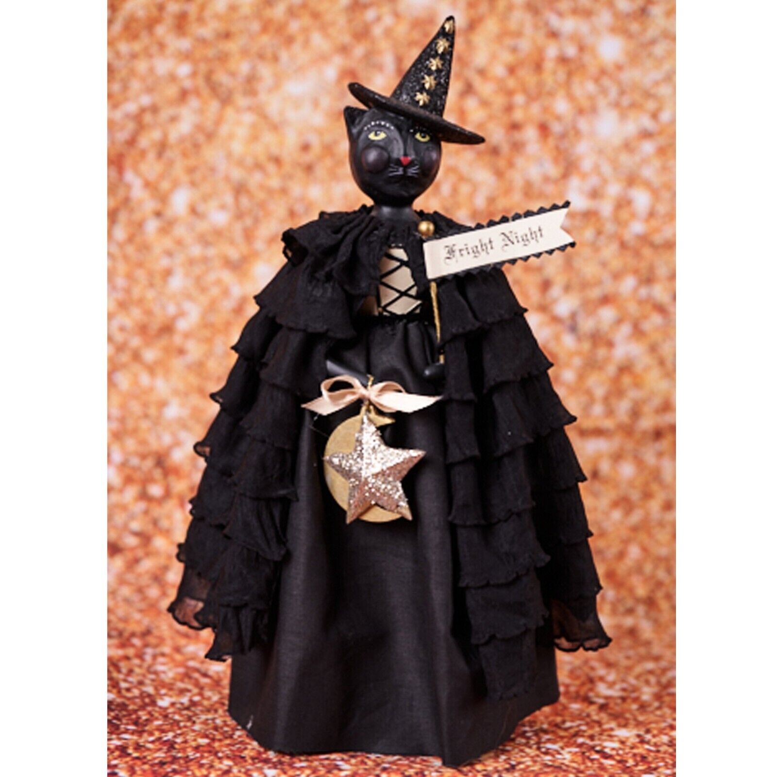 Heather Myers for ESC ~ CATRINA the BLACK CAT WITCH Halloween Figurine 55267 NEW