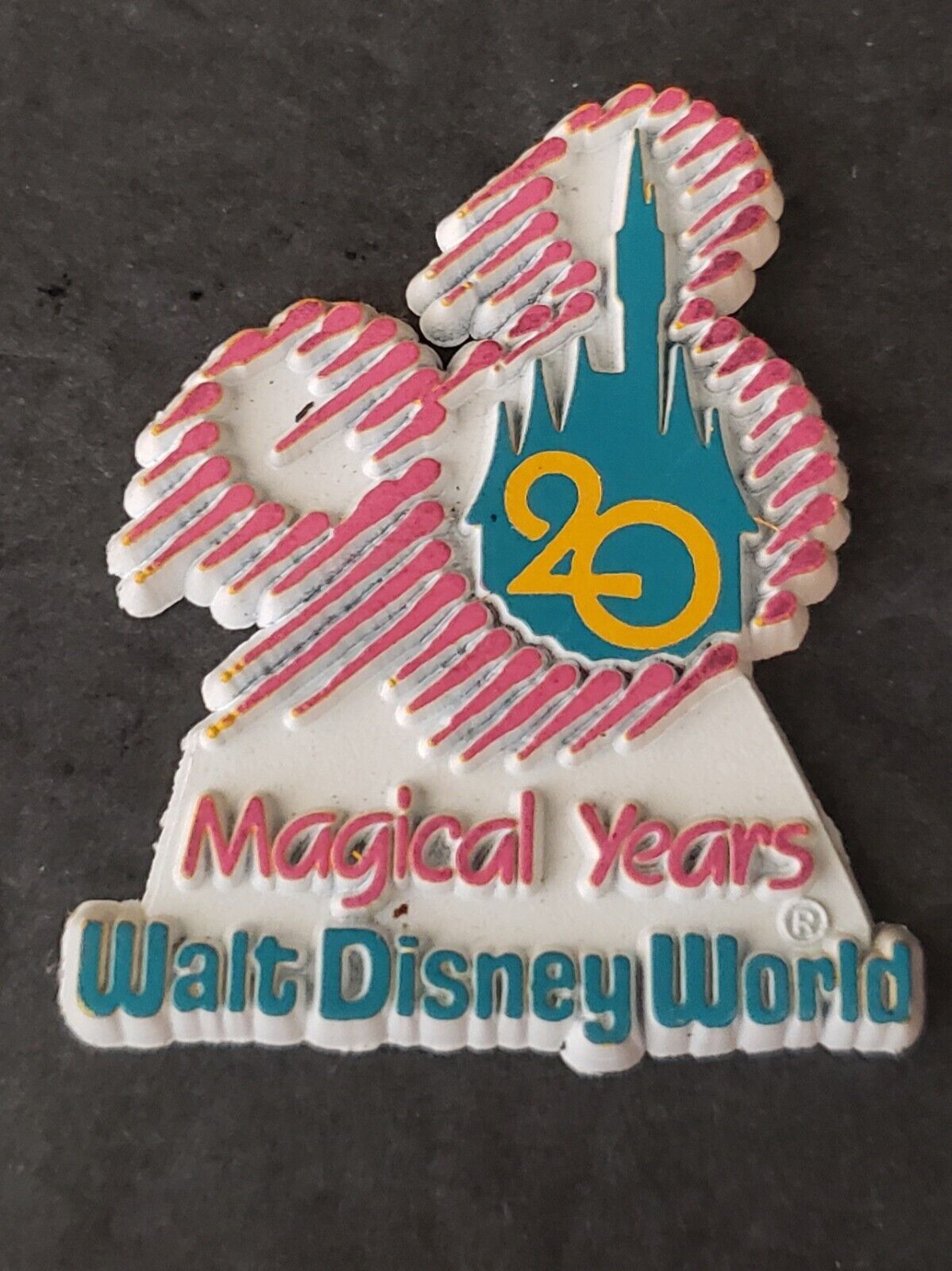 Vintage Disney Refrigerator Magnet 20 Magical Years Walt Disney World 