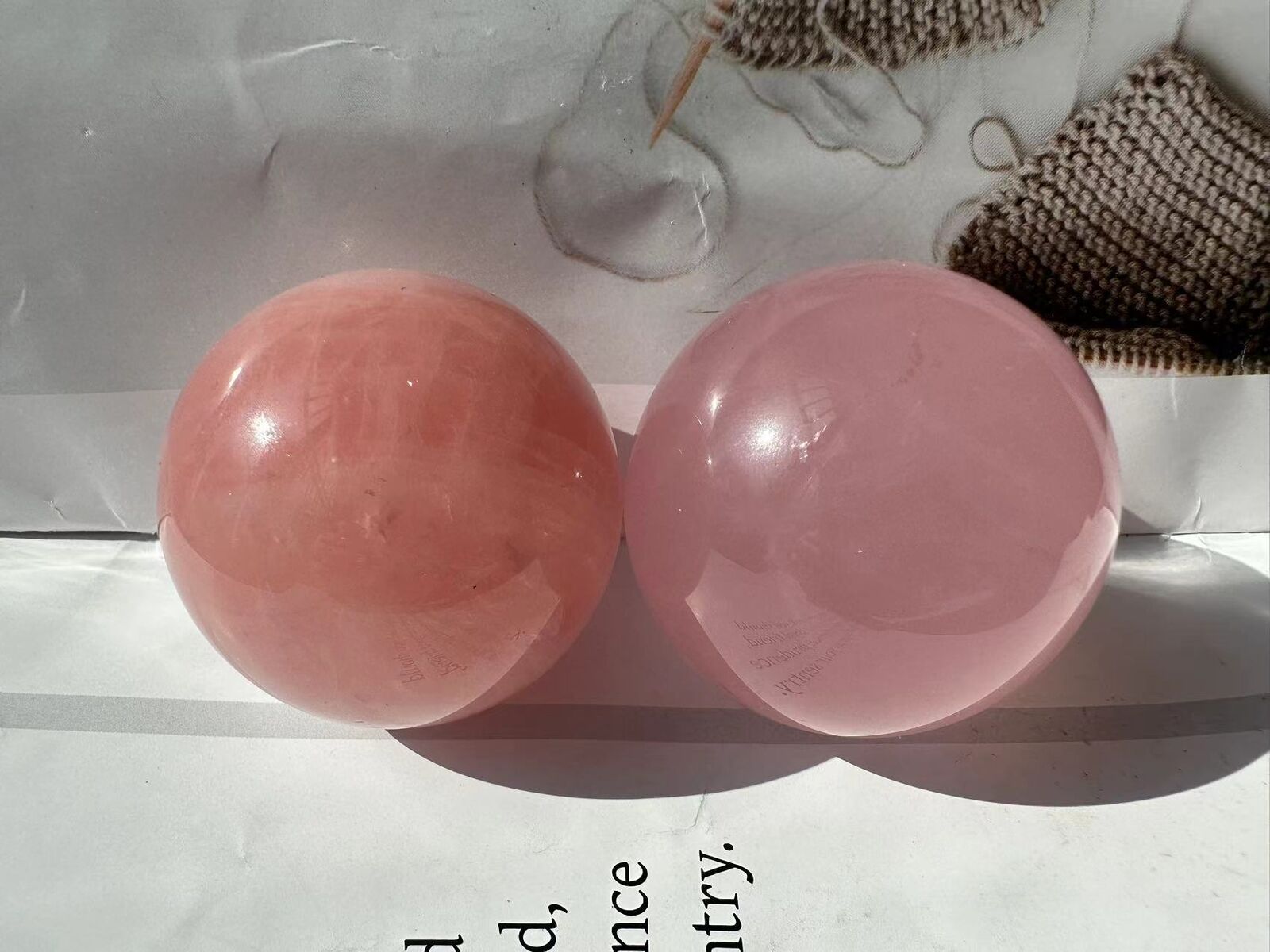 1pc 120+Natural Rose Quartz Ball quartz crystal sphere Reiki Healing 45mm+