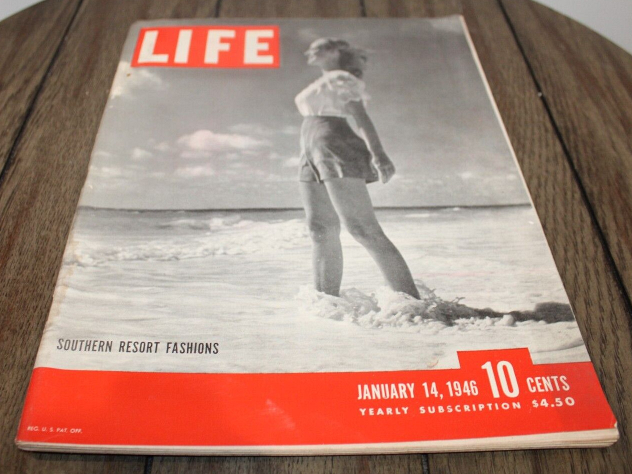 Vtg Life Magazine JANUARY 14, 1946 Mayor La Guardia Leaves Office GREAT ADS