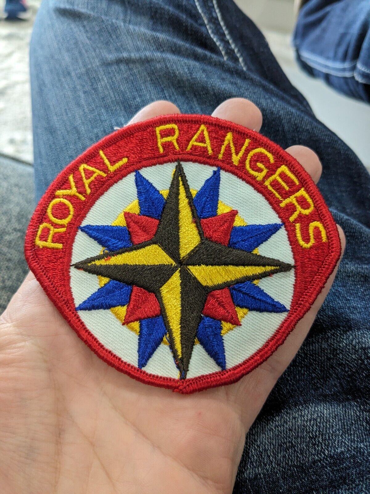 Vintage Royal Rangers Arm Patch Uniform Emblem Star 4\