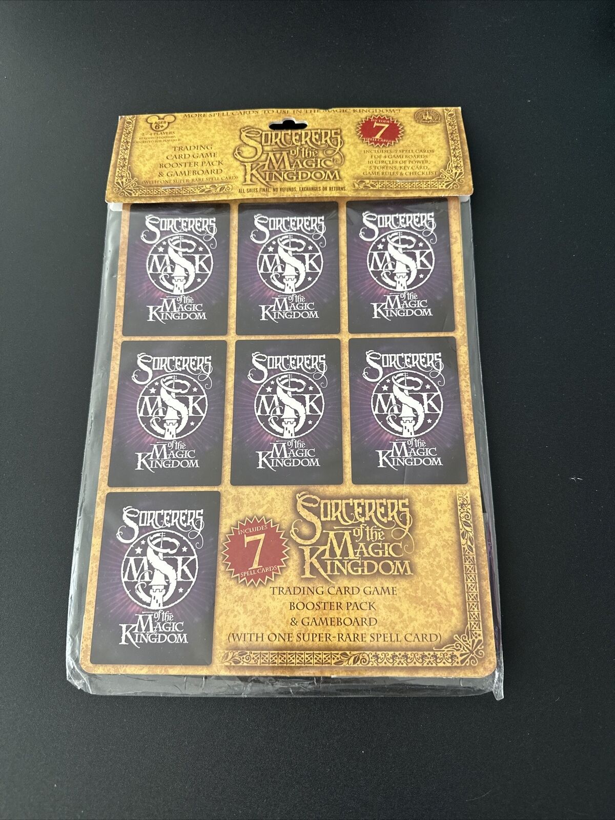 Disney Sorcerers Of The Magic Kingdom Trading Card Game Booster Pack & Gameboard