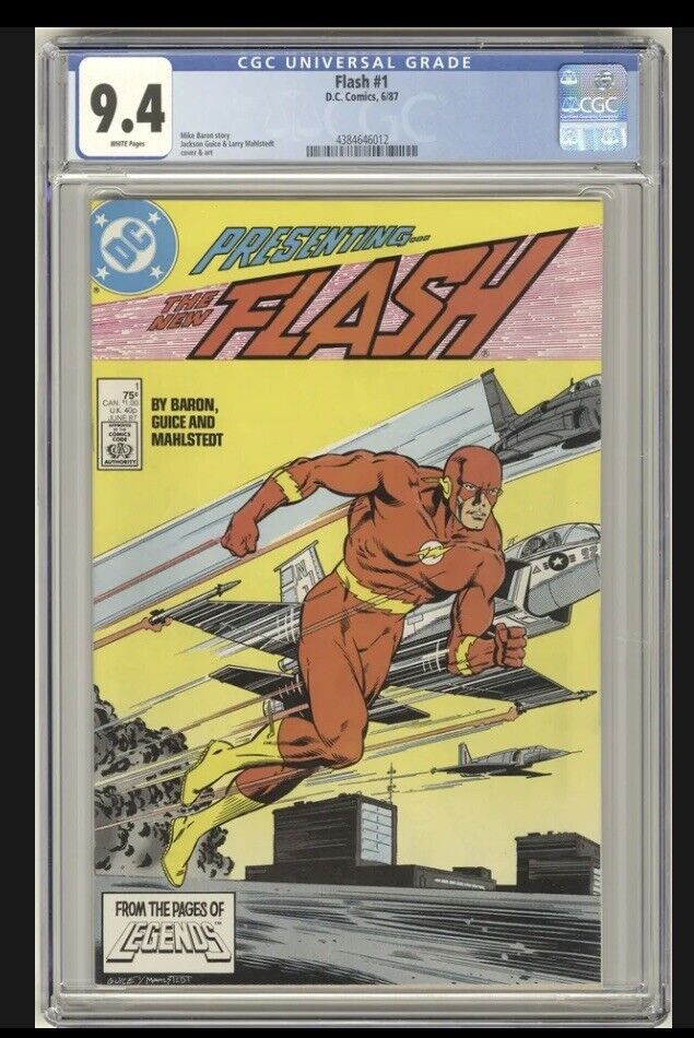1987 DC Comics THE NEW FLASH #1 Mike Baron CGC NM 9.4