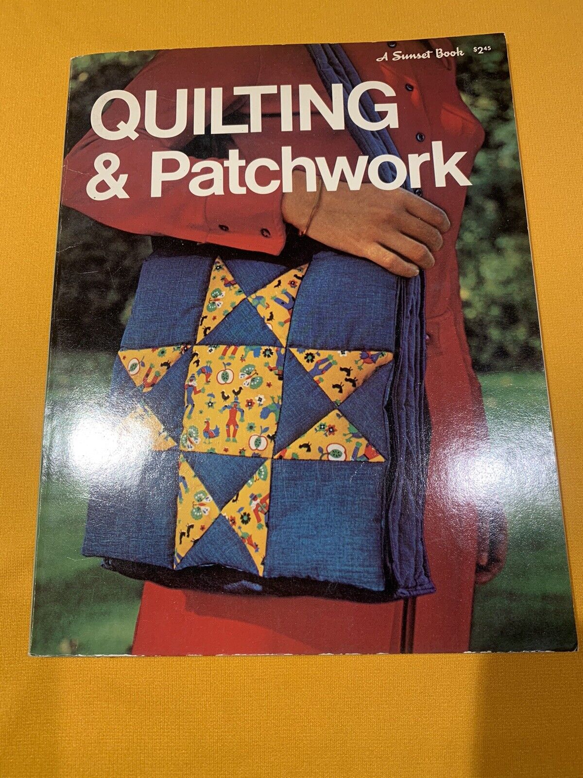 Quilting & Patchwork Sunset Crafts Book Vtg 70s 1974 Patchwork Sewing Machine PB