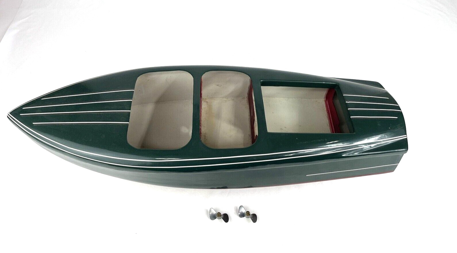 Chris Craft Model Boat Barrel Back Run- a-bout Finished Hull and Deck 28.5” long
