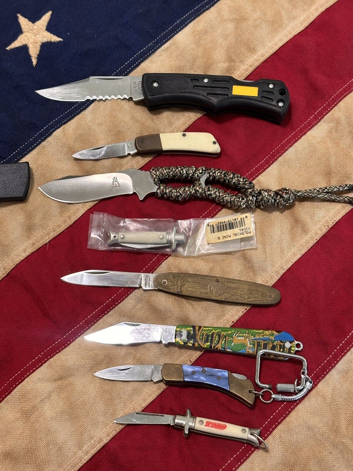 Pocket Knife Lot Of 8 United Imperial Vintage