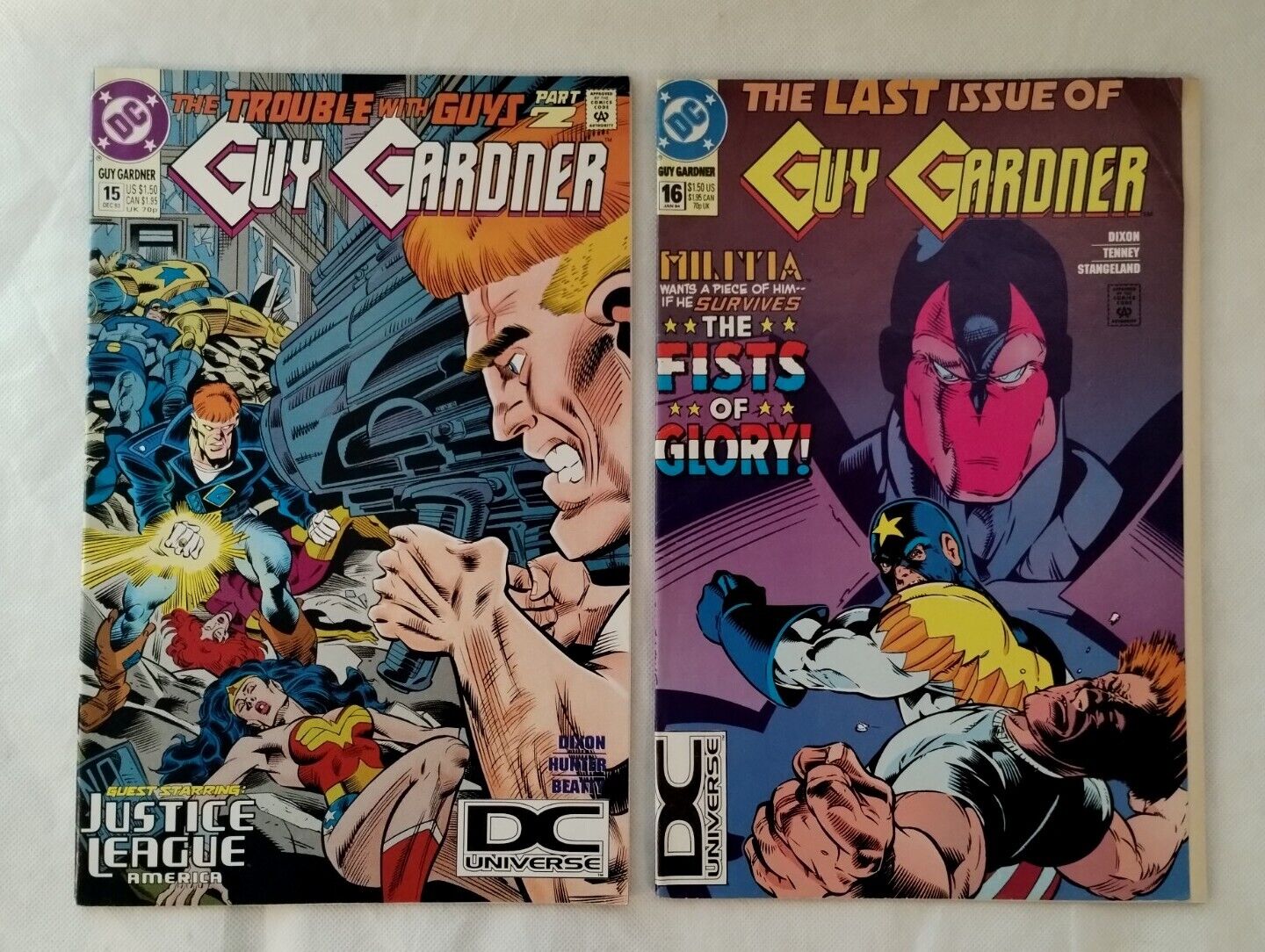 Vintage Guy Gardner #15 & #16 Dc Comics 1993 **READ**