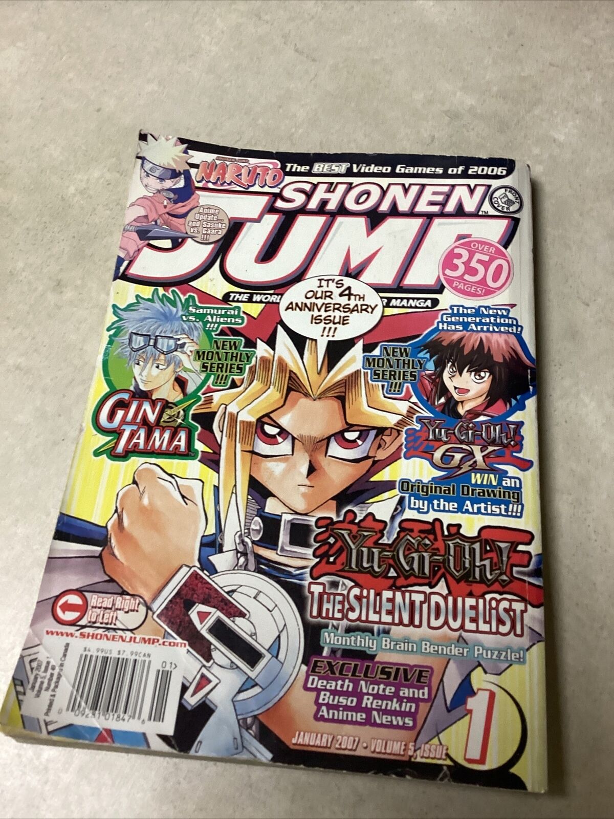 Shonen Jump Magazine January 2007, Volume 5 Issue 1 With Yu-Gi-Oh Card