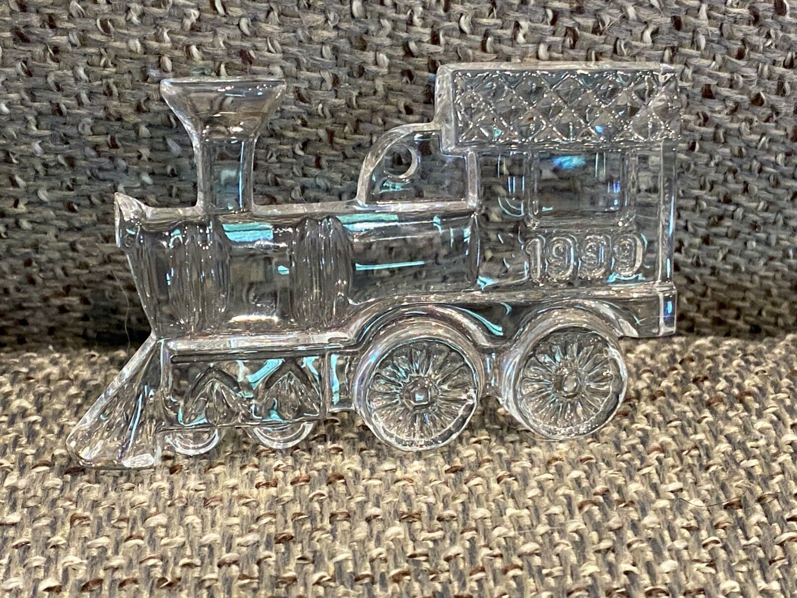 Waterford 1999 Crystal Train Ornament No Box