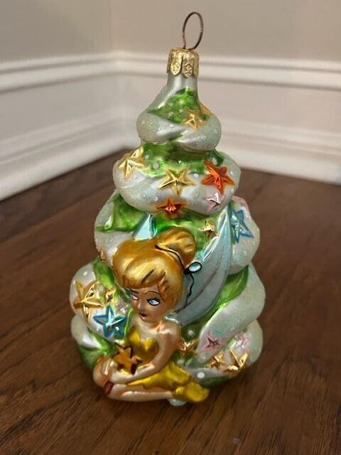 Christopher RADKO Tinkerbell Christmas Tree Disney Christmas Ornament 1996 