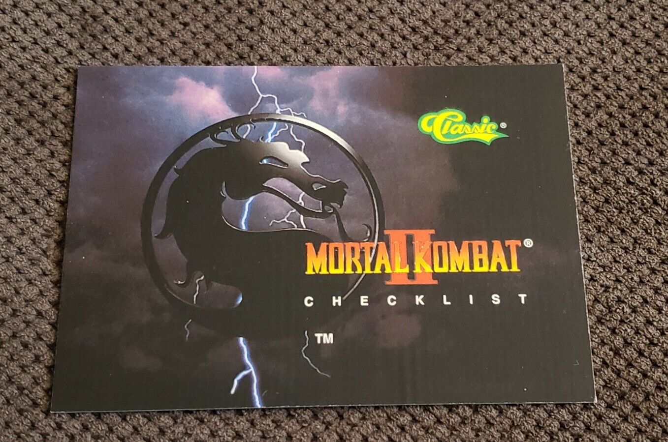 1994 Classic Mortal Kombat II 80 trading card set, Vintage, Very Rare, NM/M