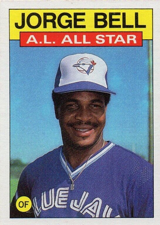 1986 GEORGE BELL TOPPS ALL STAR