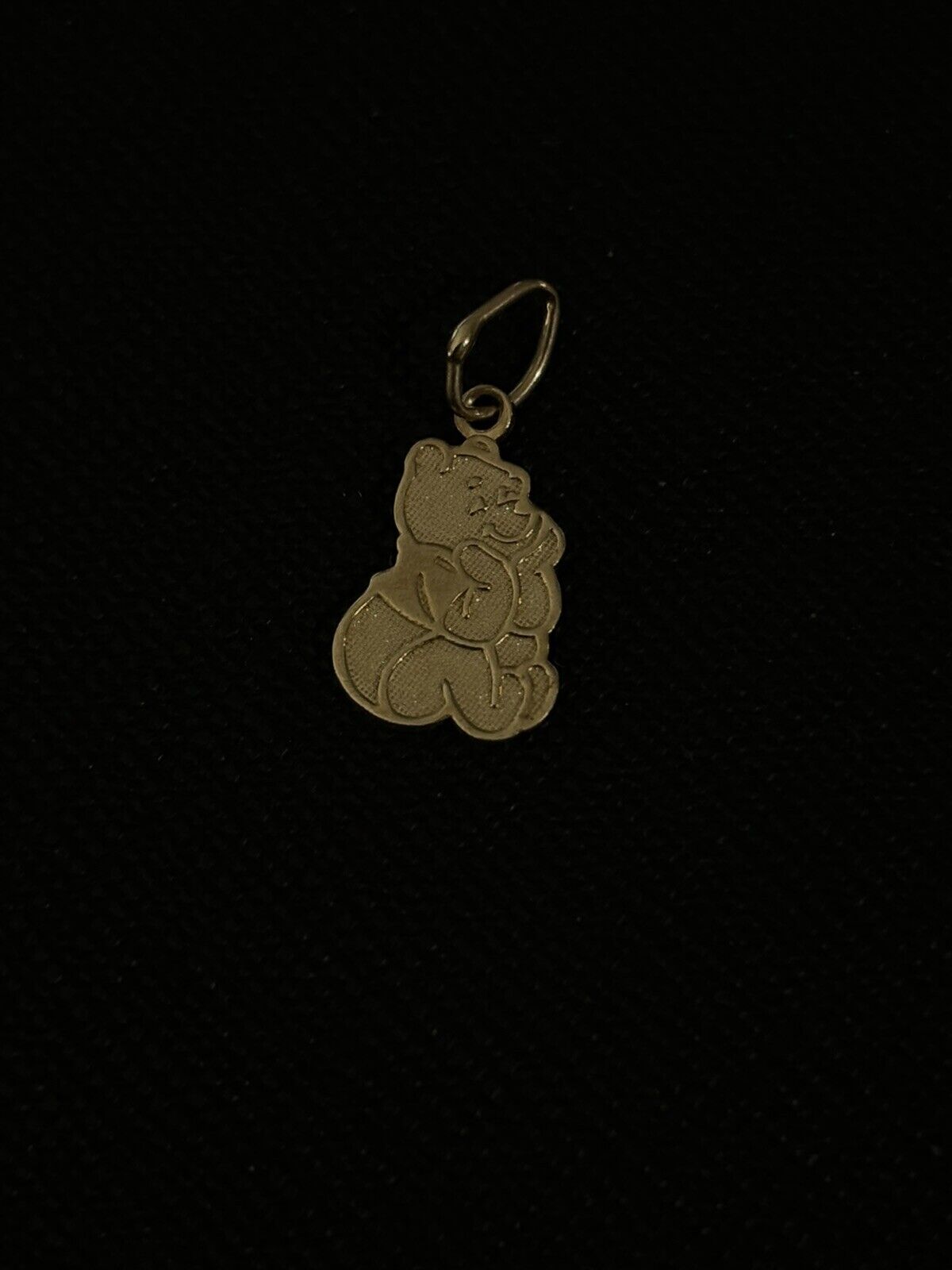 vintage 14k gold disney pooh charm pendant