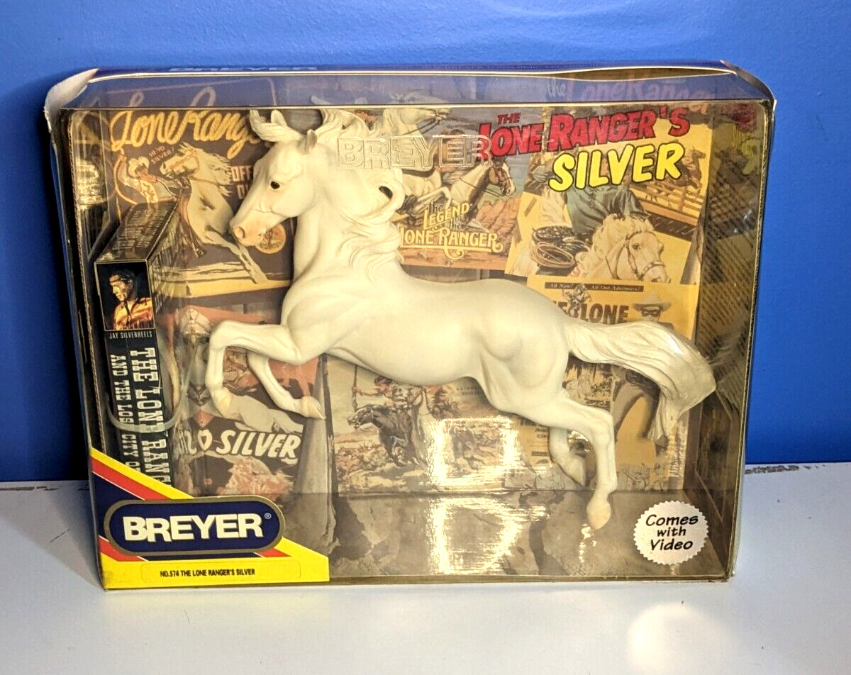 Breyer The Lone Ranger\'s Silver, #574,  NIP including VHS video READ