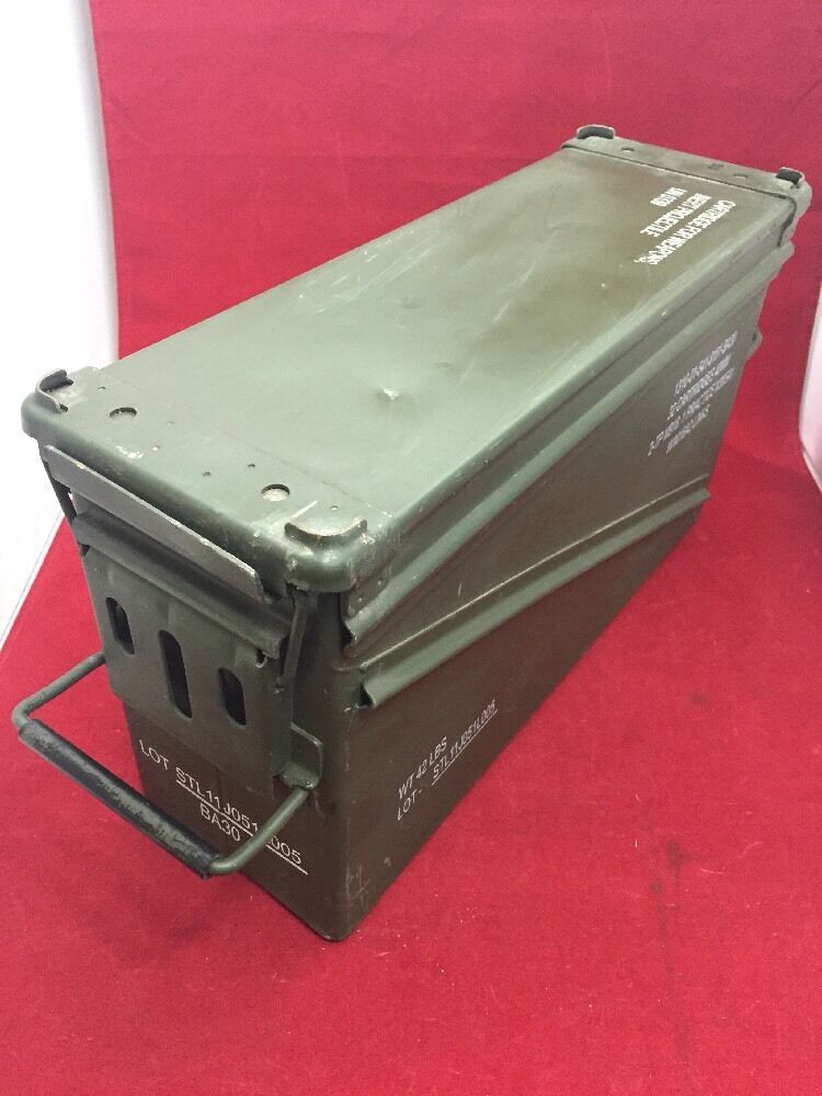 MILITARY PA120 40mm BA30 Stackable Ammo Can Green Ammunition Tin Great Condition