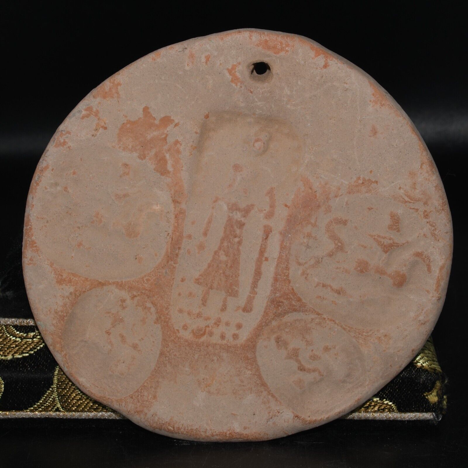 Large Ancient Greek Terracotta Plaque Amulet Pendant Circa 6th–4th Century BC