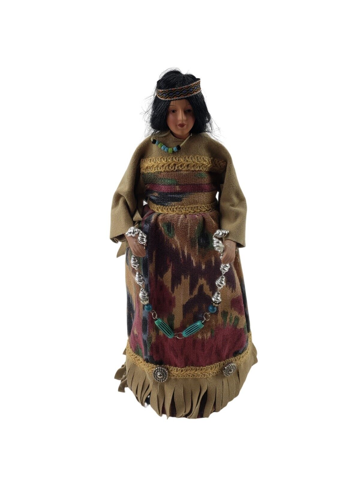 Vintage Hand Made Indian Native Woman 13 in Doll