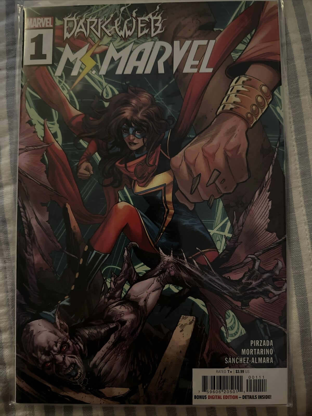 Dark Web: Ms. Marvel Issues #1 & 2 Complete Series, Bag+ Board, Great Condition