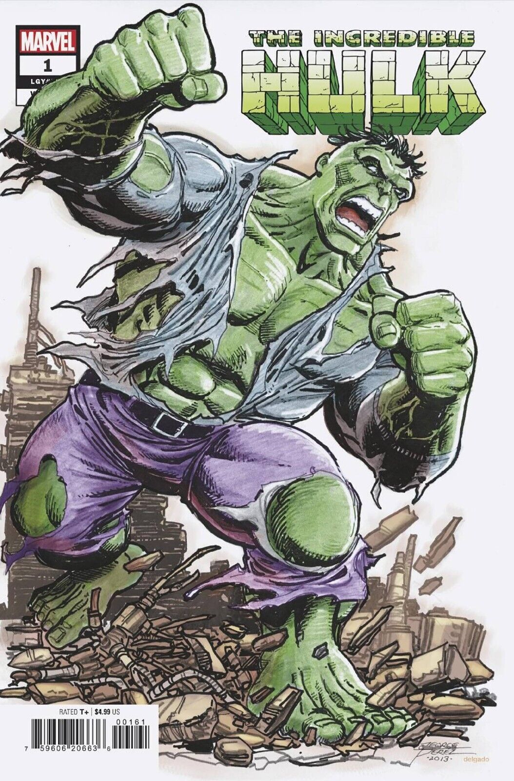 Incredible Hulk #1 George Perez Cover E Marvel Comics 2023 1st Print NM