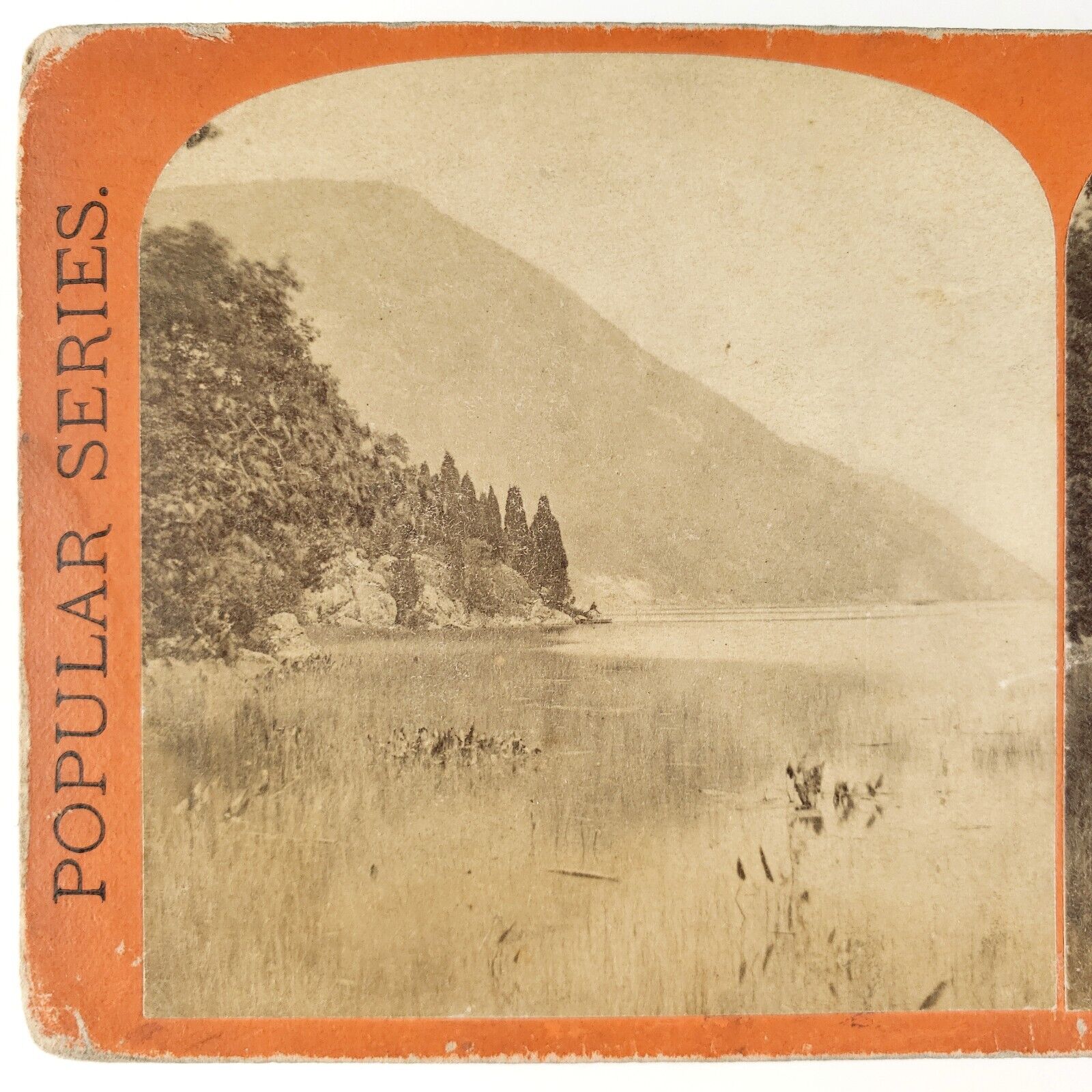 Hudson River Anthony\'s Nose Stereoview c1865 New York Highlands Mountain H1099