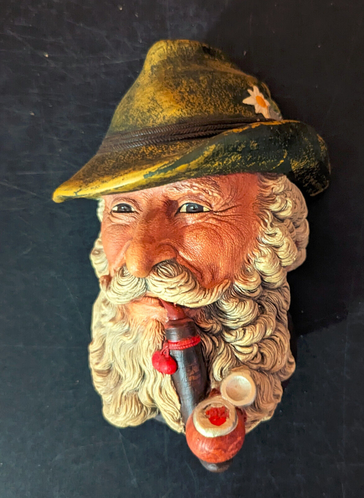 Bossons chalkware head #83 Tyrolean 1972 vintage collectible made in UK/England