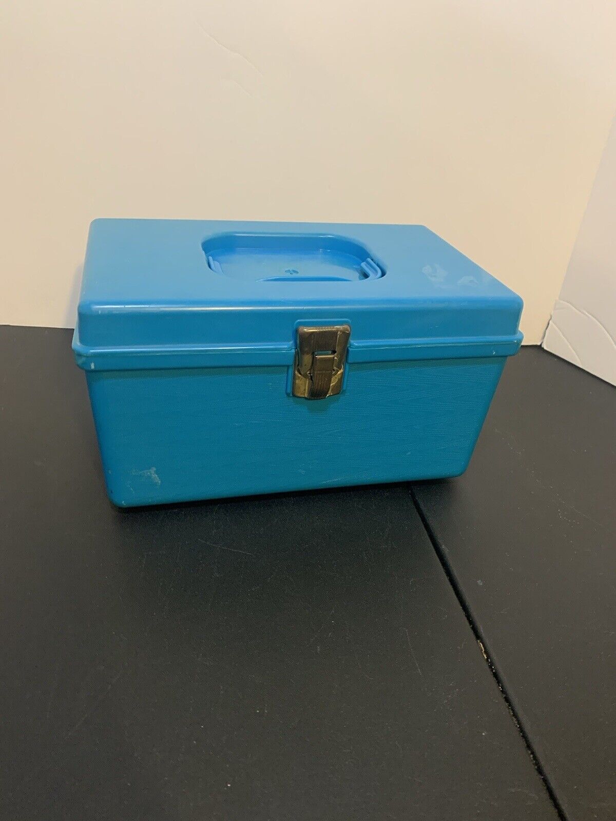 Vintage Wilson Wil-hold Sewing Box Small Blue