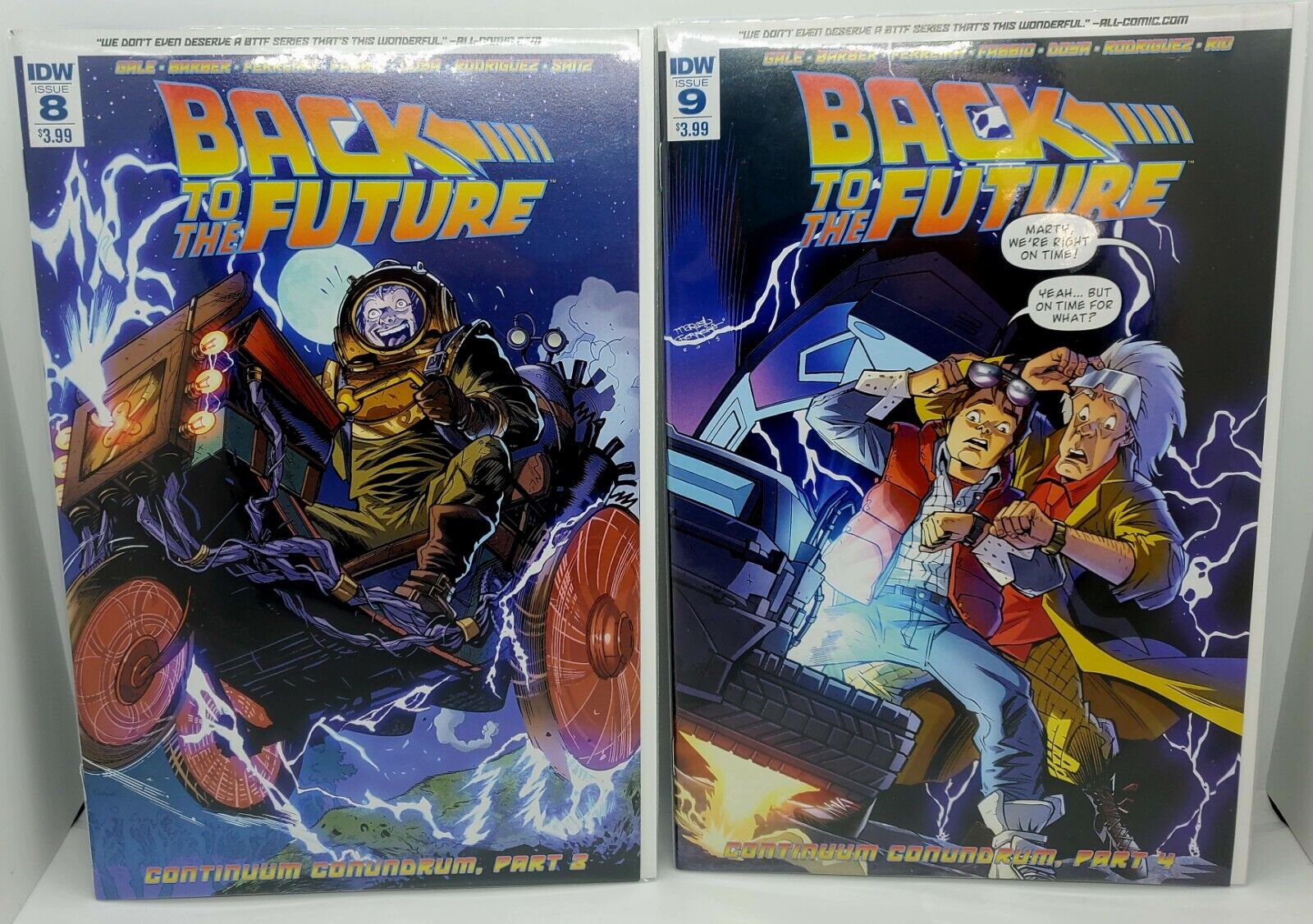 Lot of 2 Back to the Future #8 & #9 IDW Comics NM 1st Edition 1st Print Mint 🔥