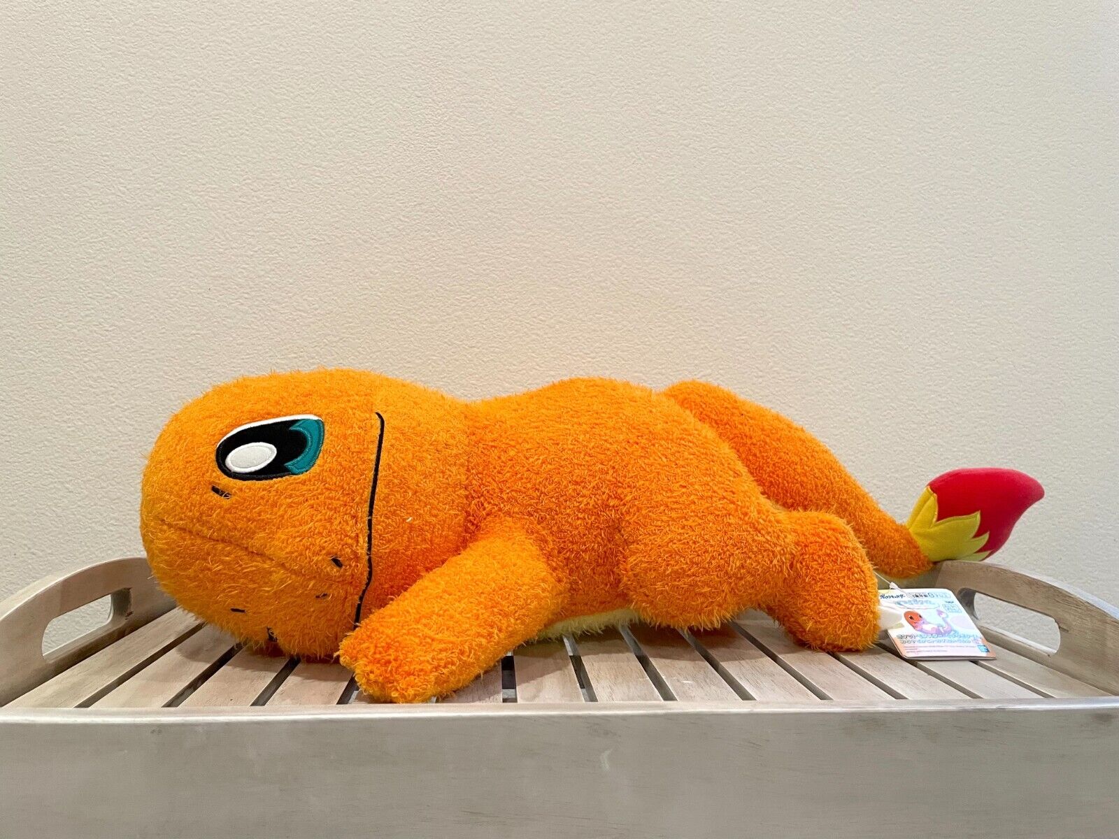 RARE NEW Soft and Fuzzy Pokemon Sleepy Charmander Plush - Japan