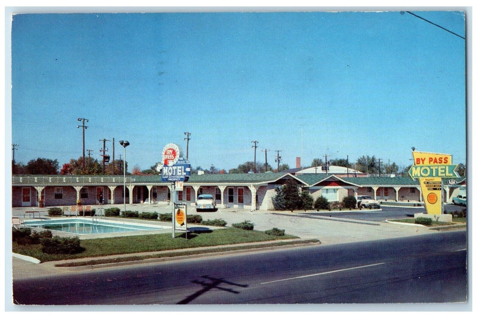 1959 By-Pass Motel Exterior Building Mammoth Bowling Green Kentucky KY Postcard