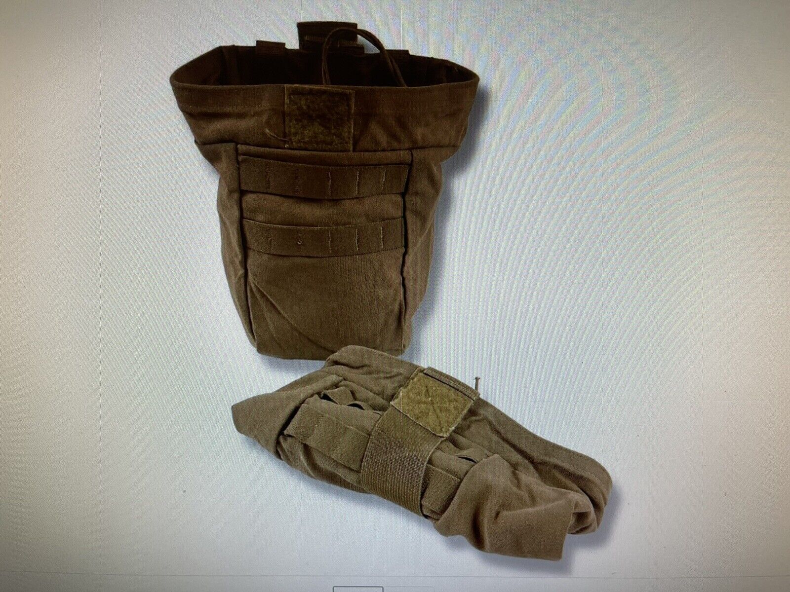 USMC Marine Corps MOLLE Mag Dump Pouch w/Cord Barrel Lock Coyote Brown Excellent