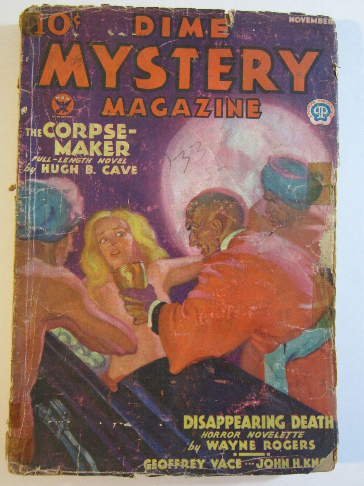 Dime Mystery Magazine Nov. 1933  FR