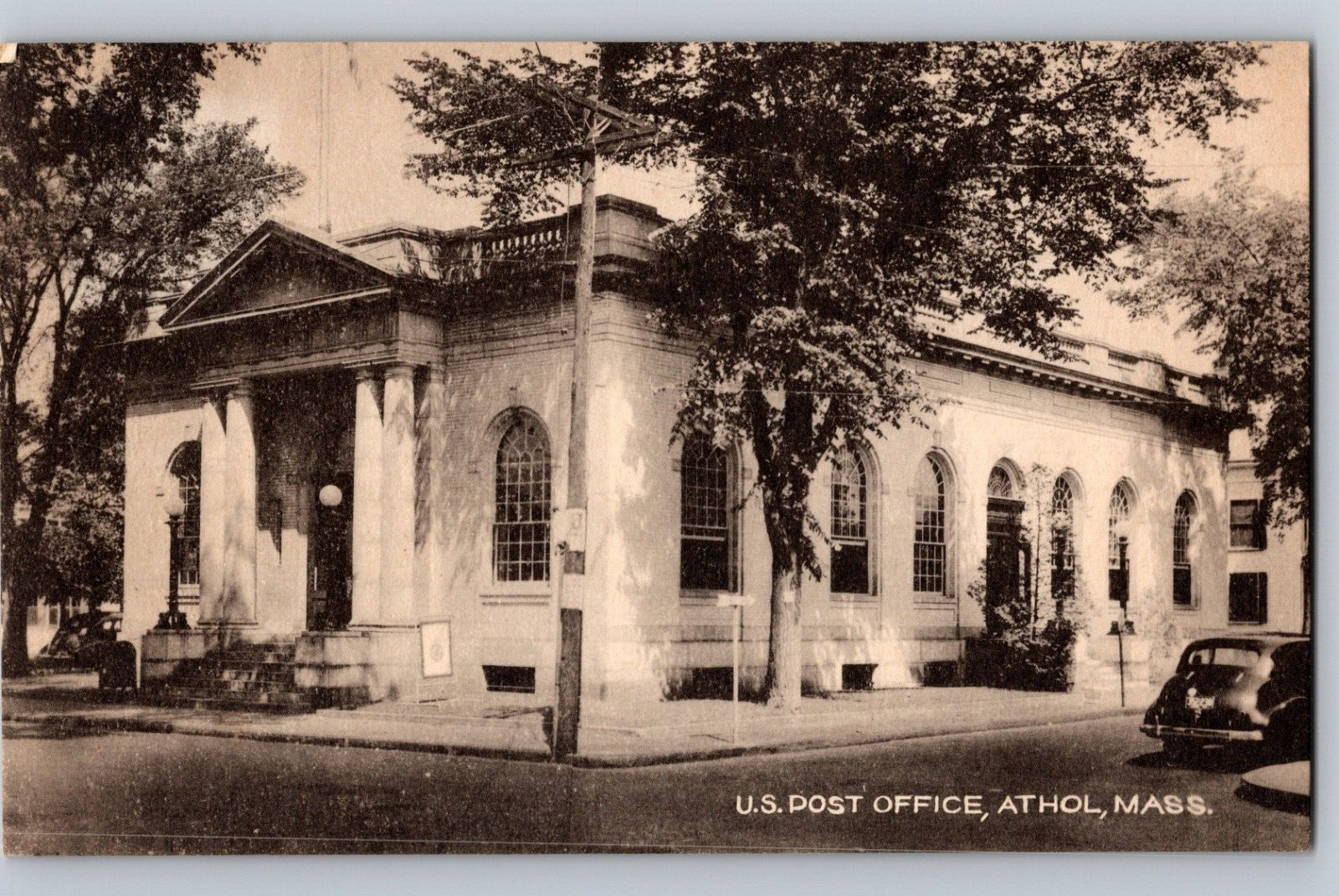 C1930 Post Office Athol MS Postcard