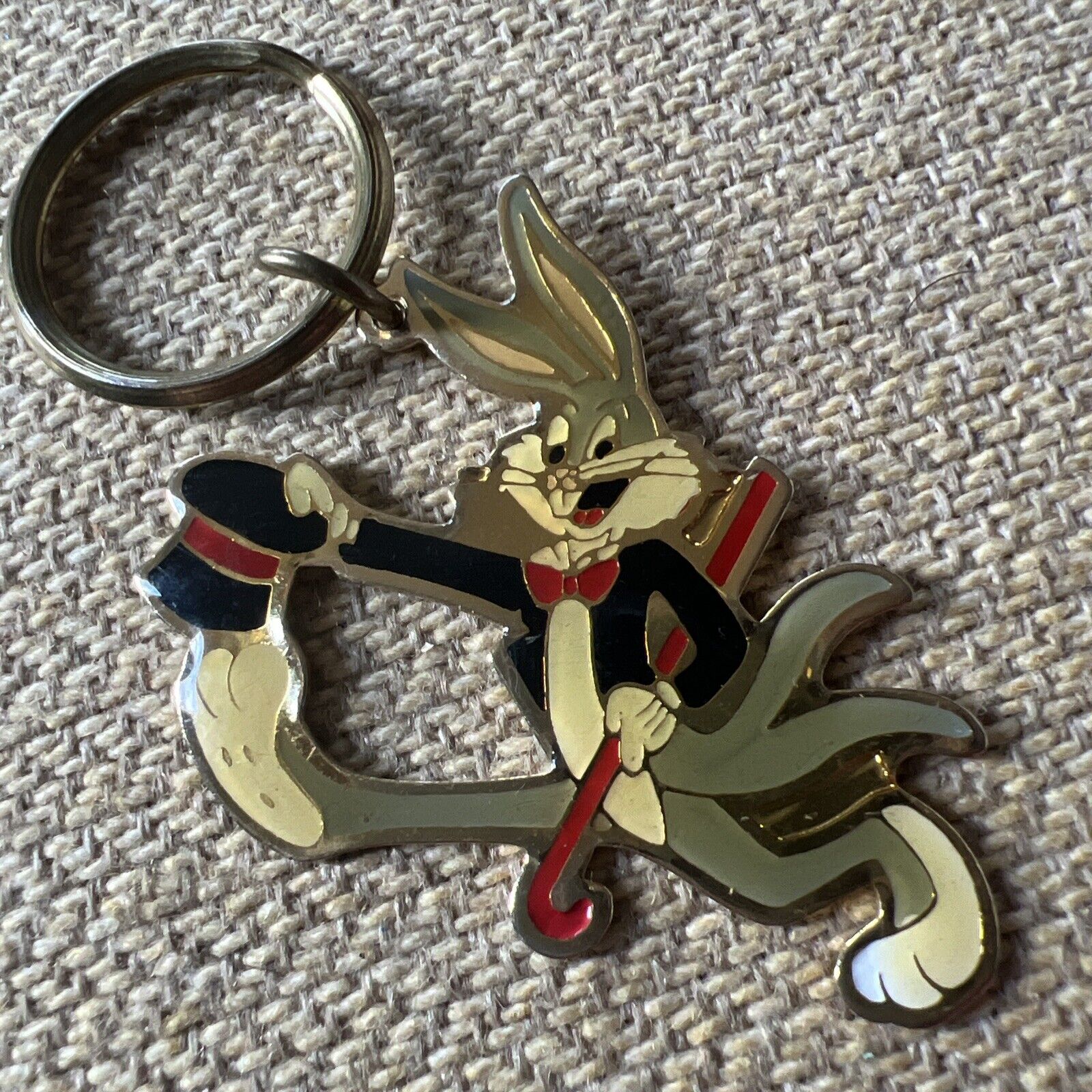 Vintage Keychain Bugs Bunny The Star