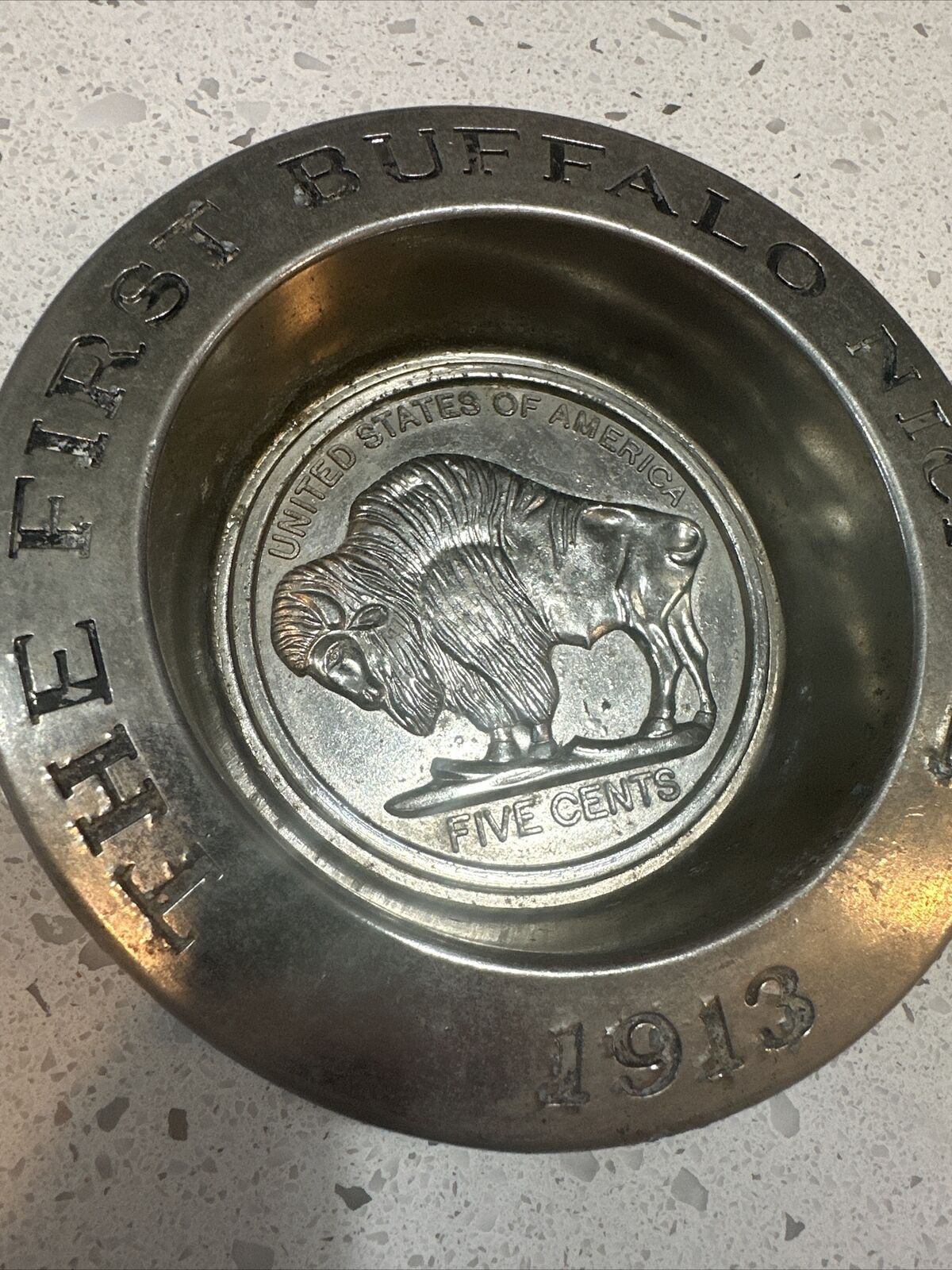 Vintage Avon Commemorative 1913 The Buffalo Nickel Soap Dish