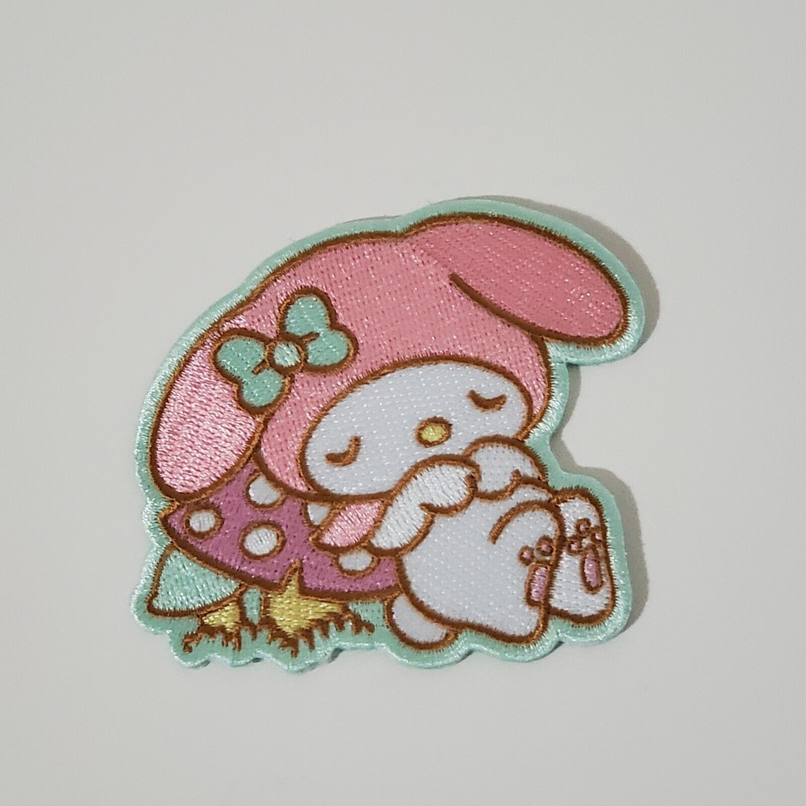 Sanrio Hello Kitty My Melody Pastel Mushroom Iron On Patch