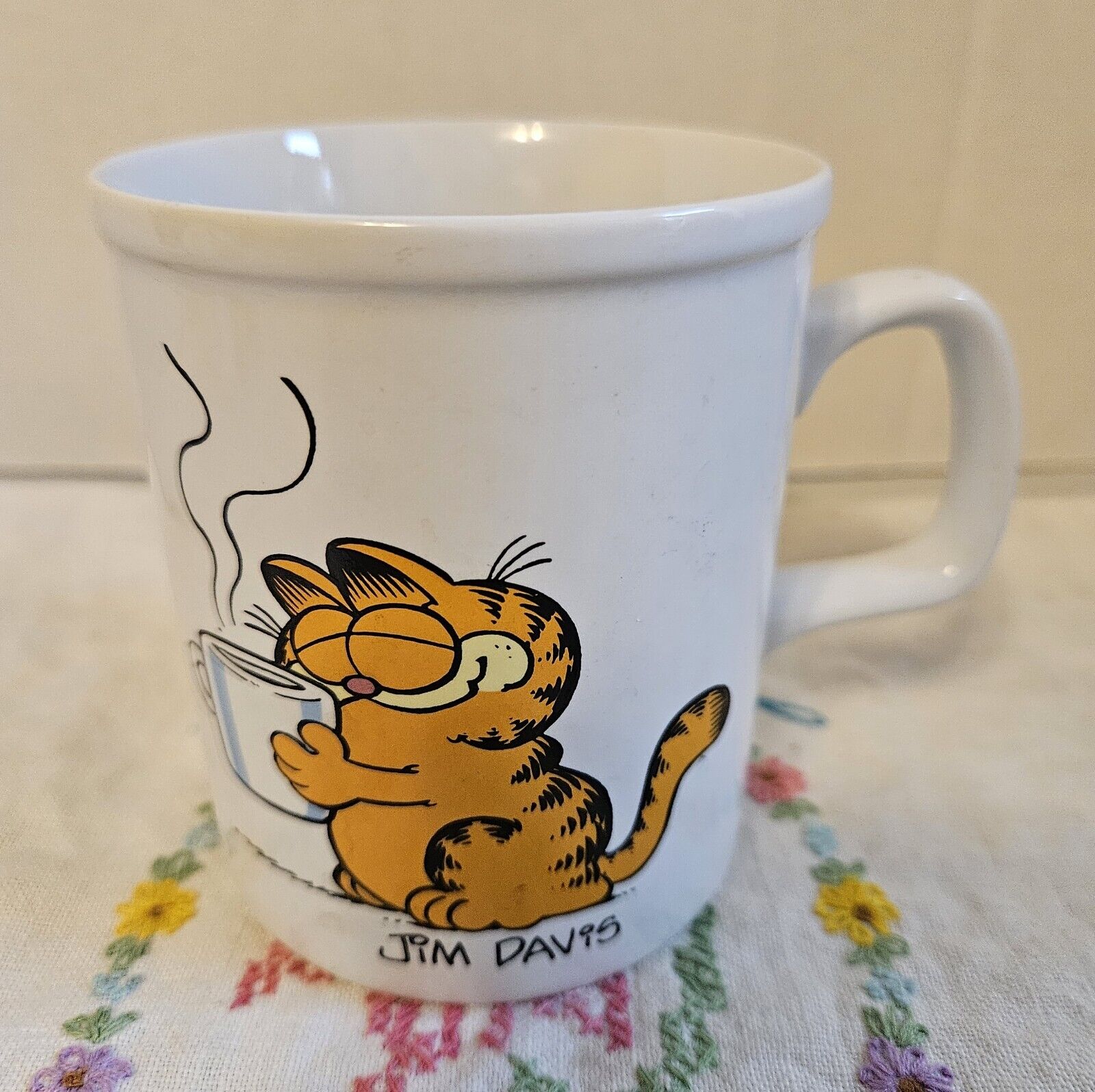 Vintage Garfield The Cat Coffee Mug Enesco 1981 Jim Davis