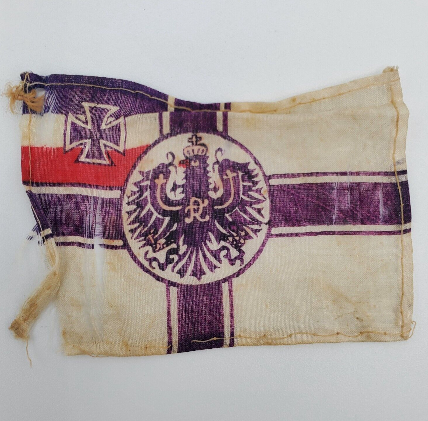 WW1 Original German Iron Cross Imperial Flag Reichskriegsflagge cloth banner