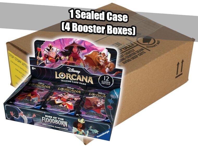 Disney Lorcana Chapter 2 Rise Of The Floodborn Sealed Case. Booster Box X 4
