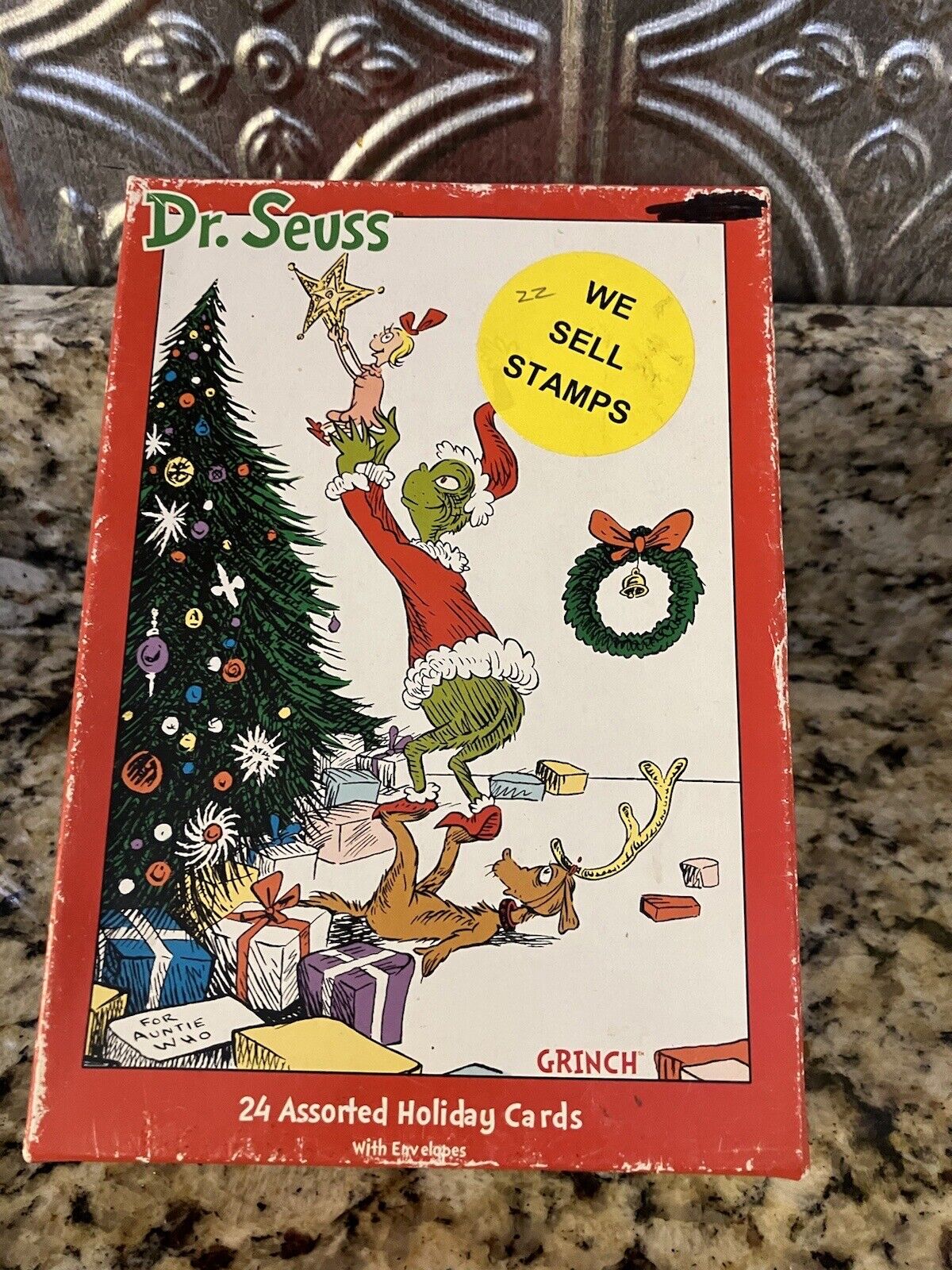 Dr Suess Grinch Christmas Cards Set of 22 preowned 