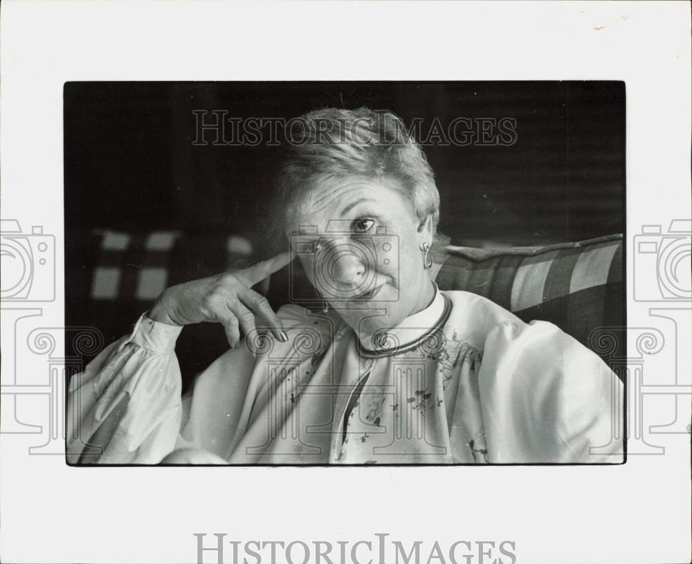 1978 Press Photo Mary Martin in pensive mood - lra67057