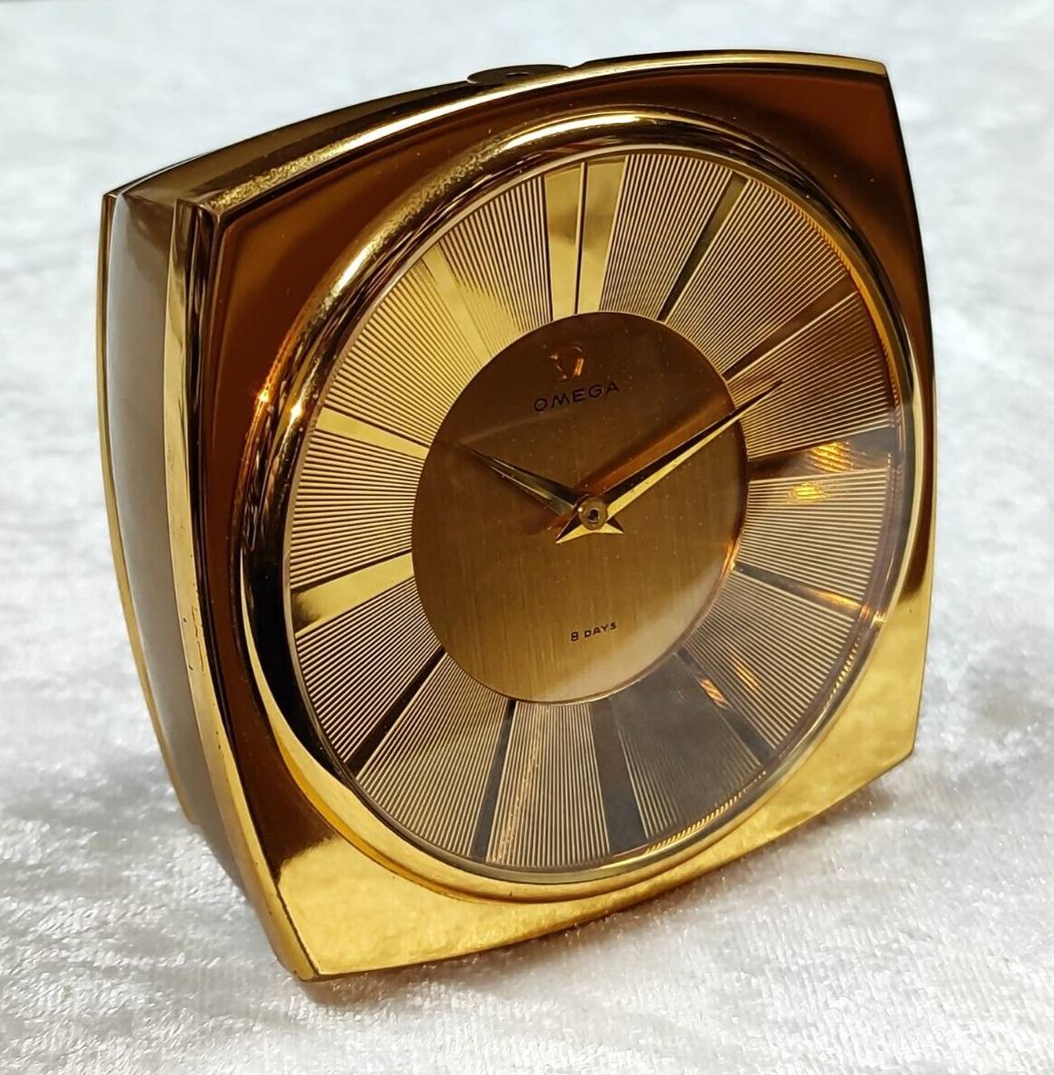 EXTREMELY RARE OMEGA TABLE CLOCK FROM 1960   1400 GRAMS 
