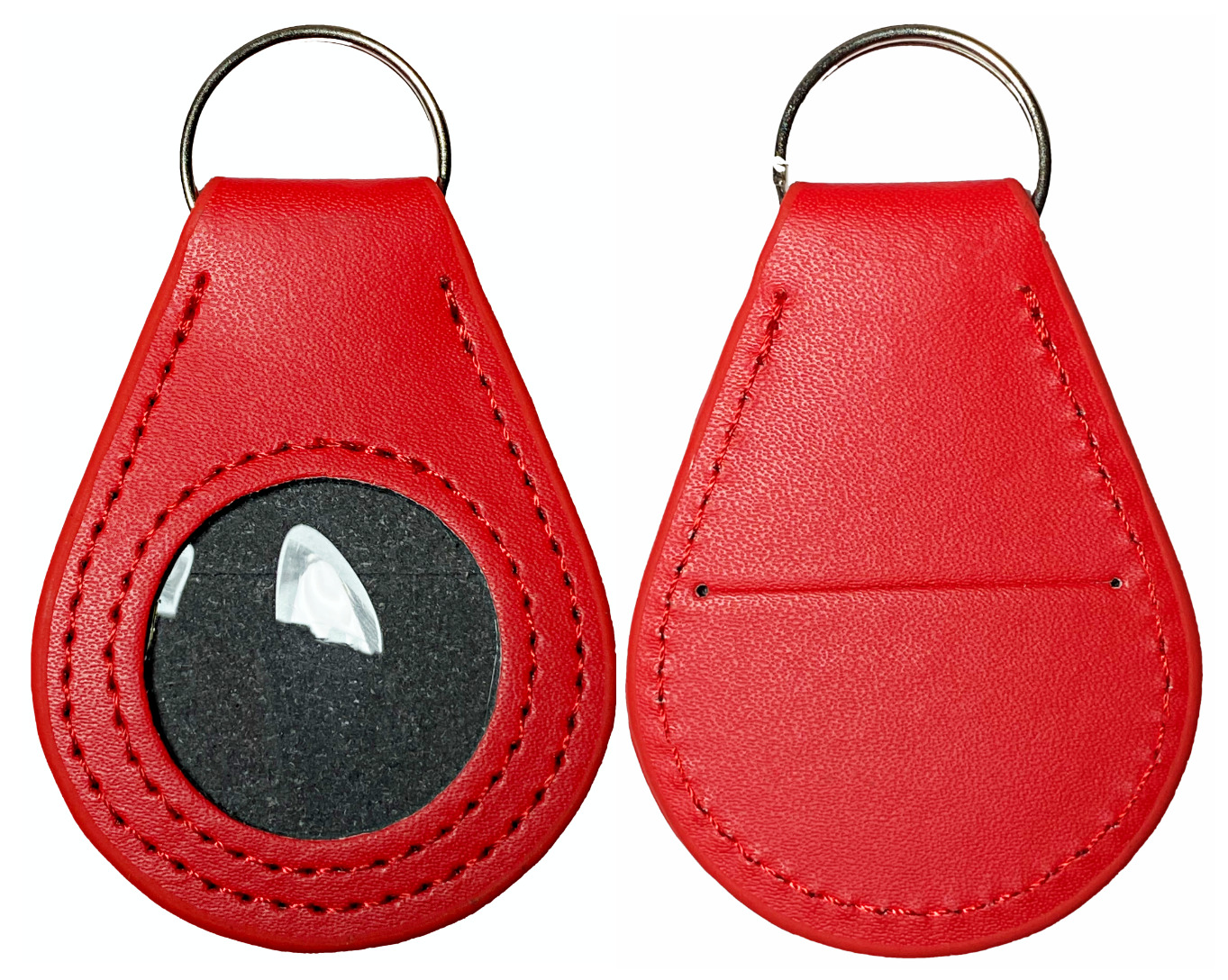 AA, NA Vegan Leather Recovery Coin Holder, Recovery Medallion Holder (red)