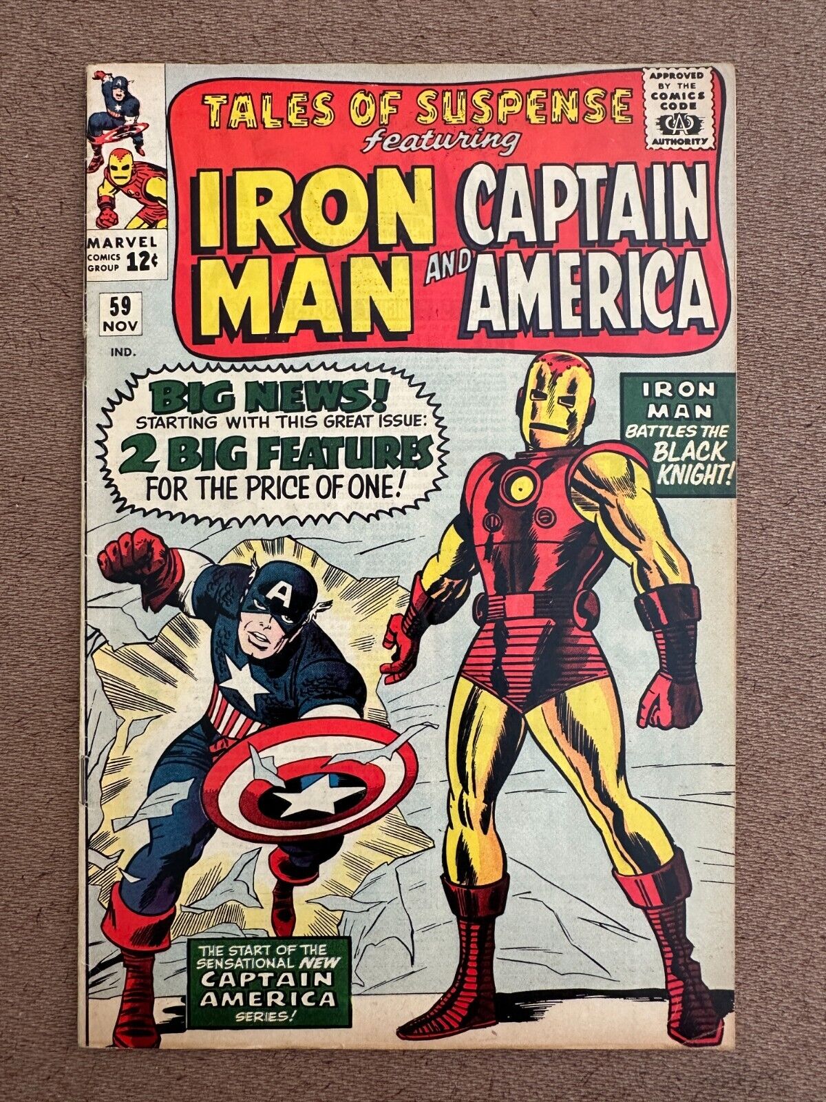 Tales of Suspense #59 1964 Iron Man Key 1st Silver Age Captain America solo tale