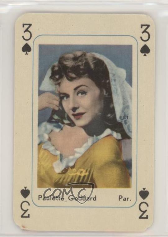 1959 Maple Leaf Playing Cards R 778-1 Paulette Goddard 0w6