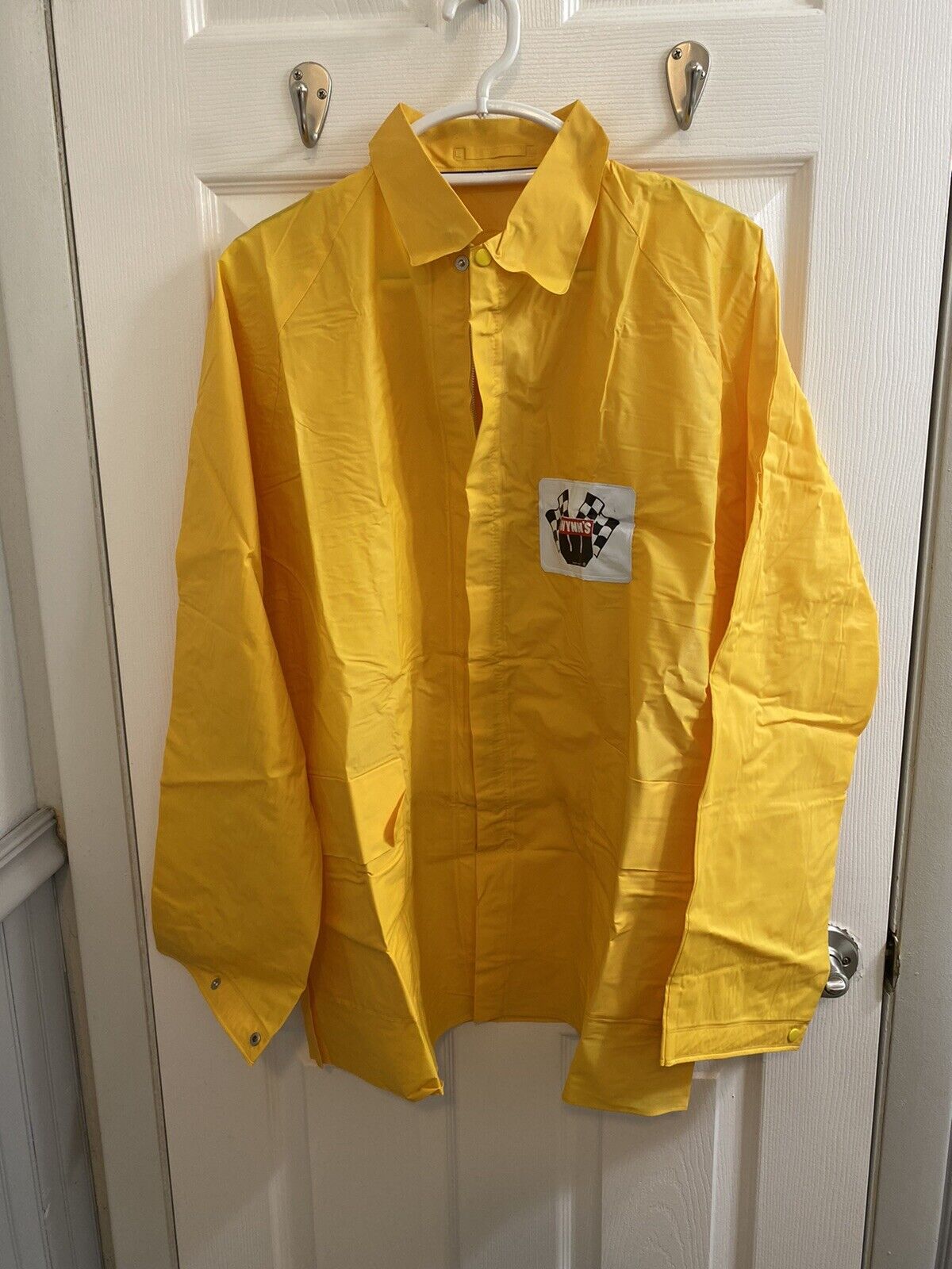 Vintage Wynns Friction Proofing Rain Jacket W/ Carrying Pouch:  Size Large Bx11
